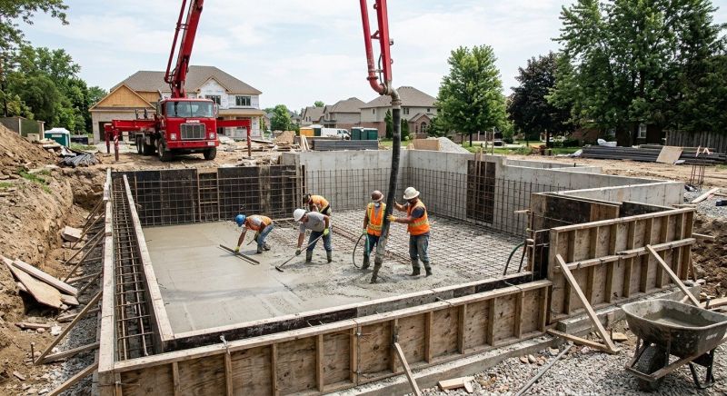 Basement Slab Installation in Waterford, MI
