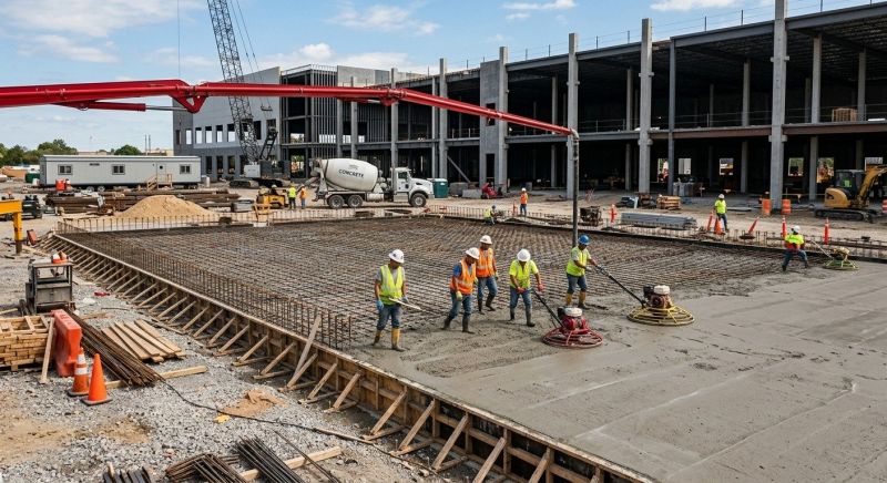 Commercial Slab Construction in Grand Blanc, MI