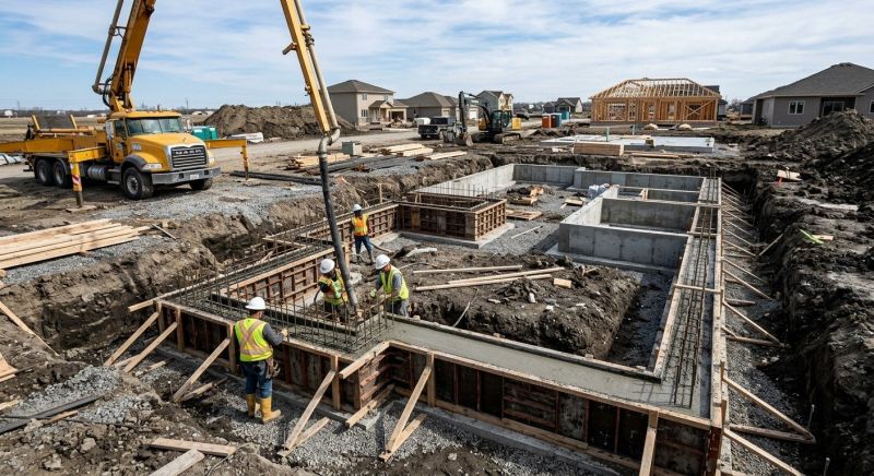 Concrete Foundation Installation in Brighton, MI