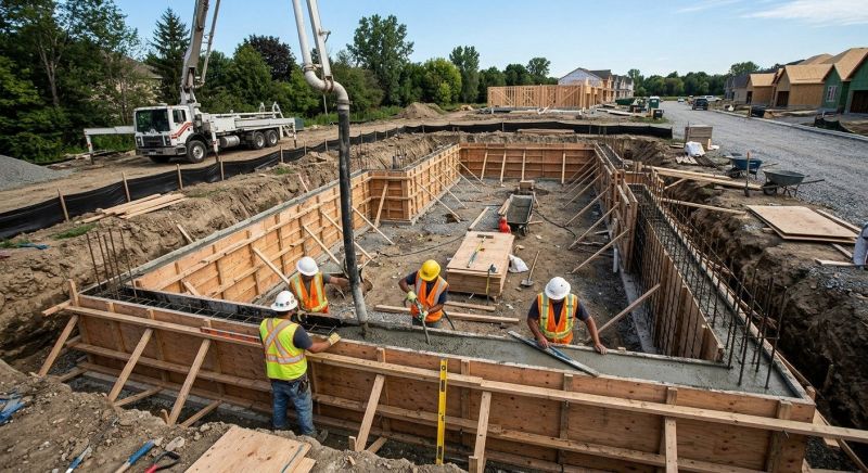 Concrete Foundation Installation in Dearborn, MI