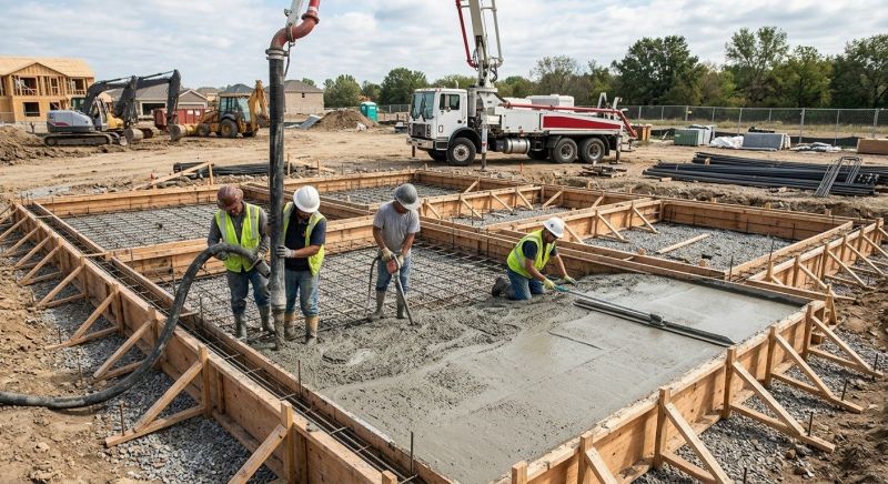 Concrete Foundation Installation in Oak Park, MI