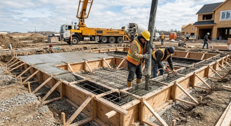 Concrete Foundation Pouring in Waterford, MI