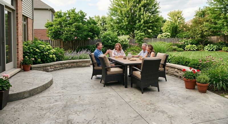 Concrete Patio Renovation in Waterford, MI