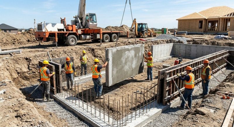 Foundation Wall Pouring in Oxford, MI