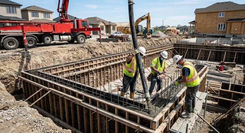 Foundation Wall Pouring in Troy, MI