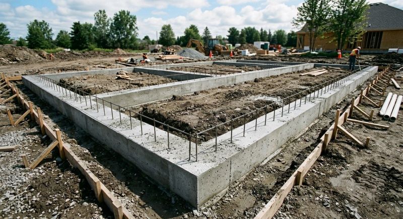 House Footing Construction in Waterford, MI