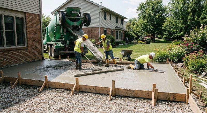 Patio Pouring Service in Waterford, MI